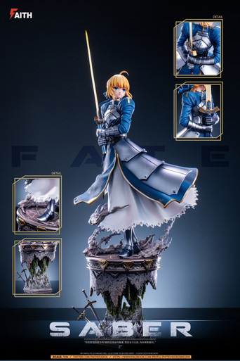fateセット Pre-order * Faith Studio Fate N003-Saber Resin Statue - Bucket&Shovel