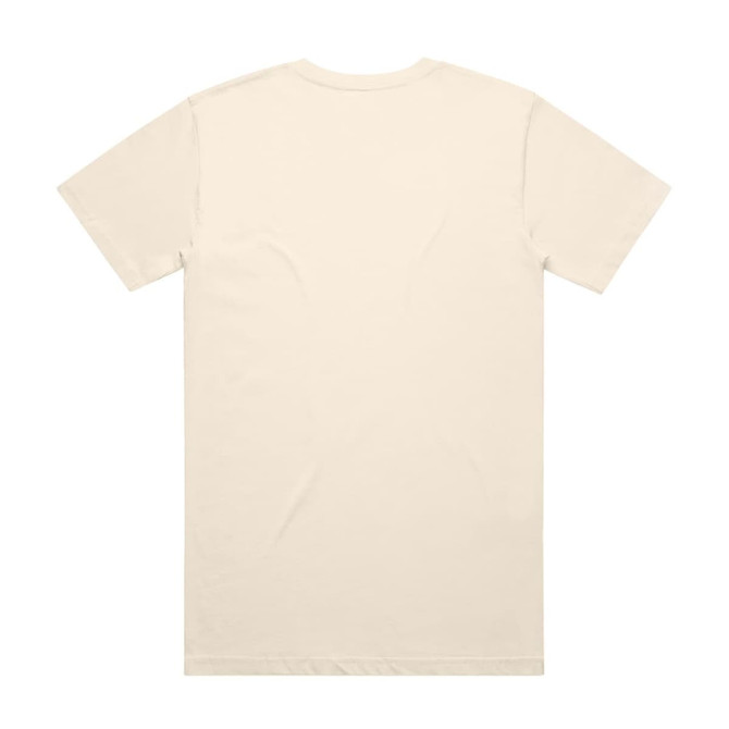 A plain cream-coloured Block Tubular Tee with a short sleeve and no visible branding on the back.