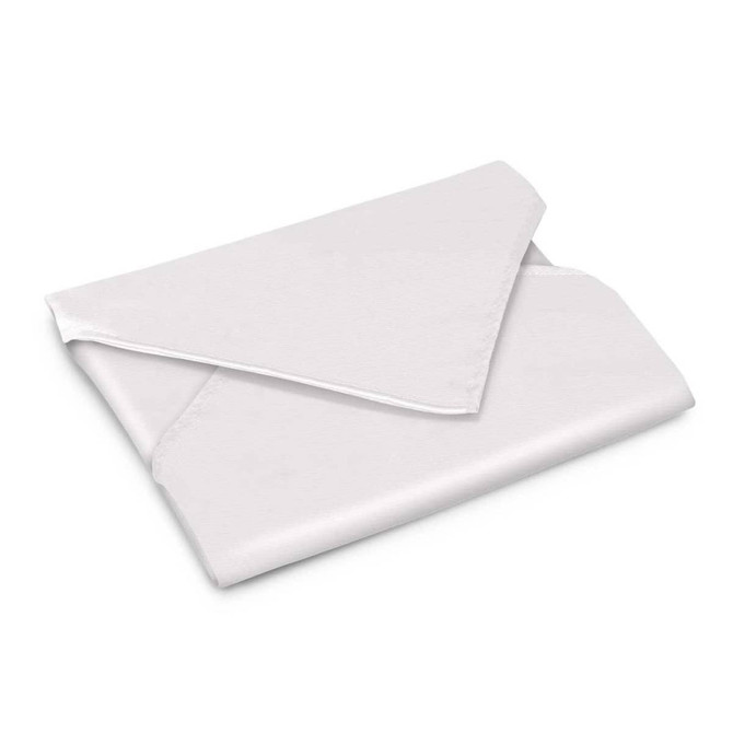 A reusable food wrap in a sleek, white design, folded neatly.