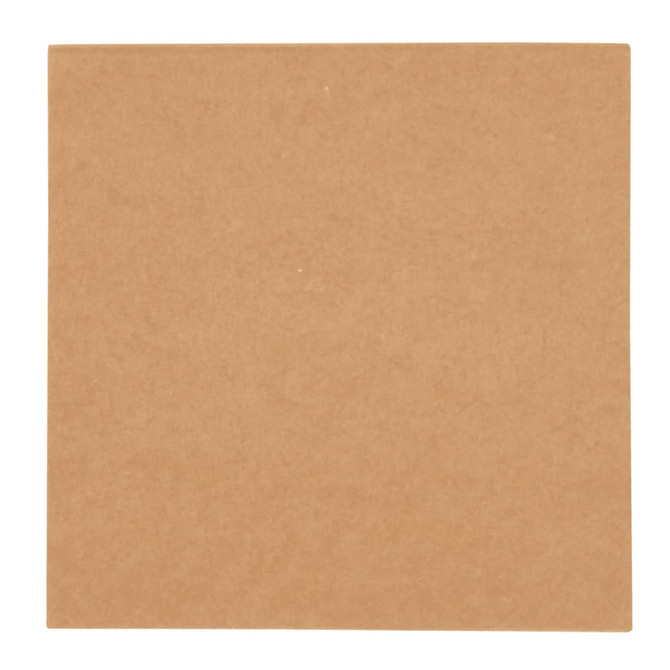 A set of sticky notes in brown, square shape, featuring a simple, natural design. It has a logo on the corner.