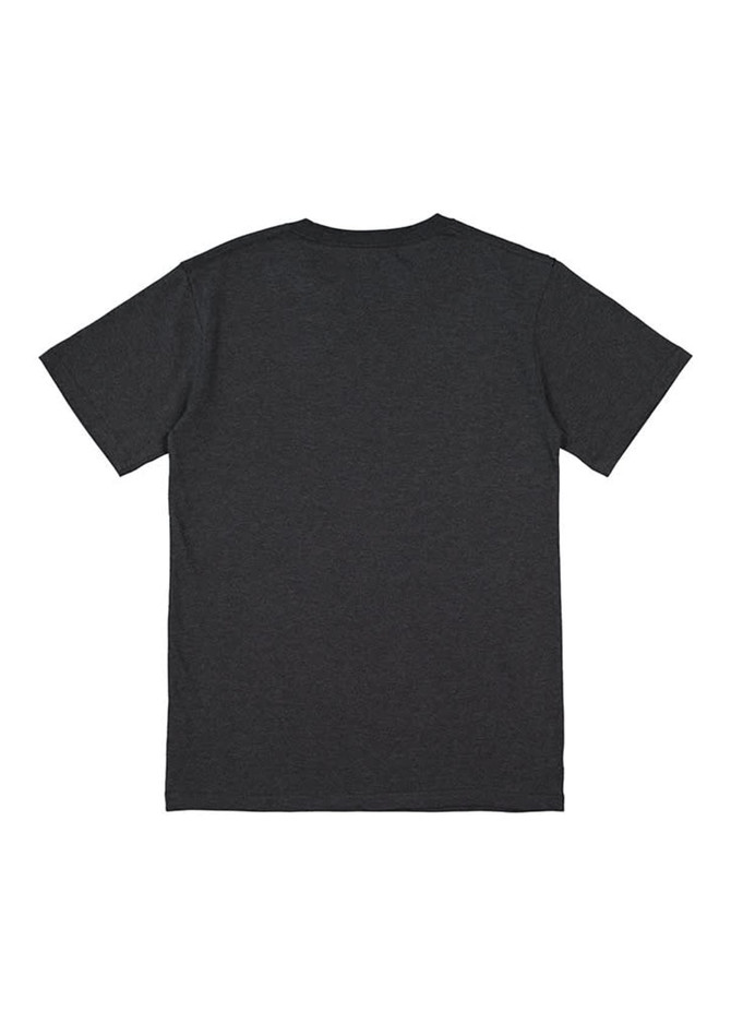 A grey men's short sleeve tee with a simple design and no visible branding on the back.