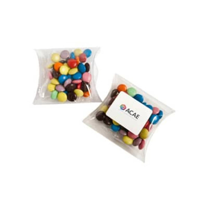 Unbranded Pillow Pack - Corp Coloured Choc Beans || 115-CC018E3