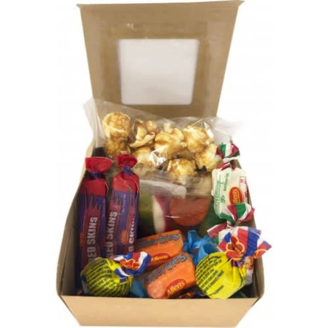 Small Kraft Movie Night Kraft Care Package - Sleeve Attached