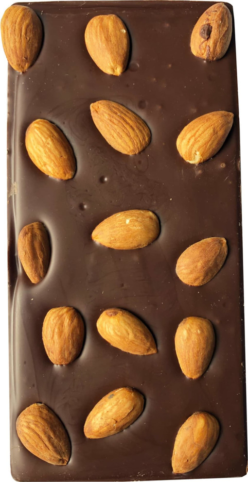 Premium Choc Almond 100g - Milk Choc Bar with Sticker
