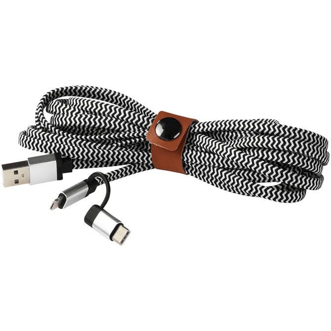 Paramount 3-in-1 Fabric Charging Cable