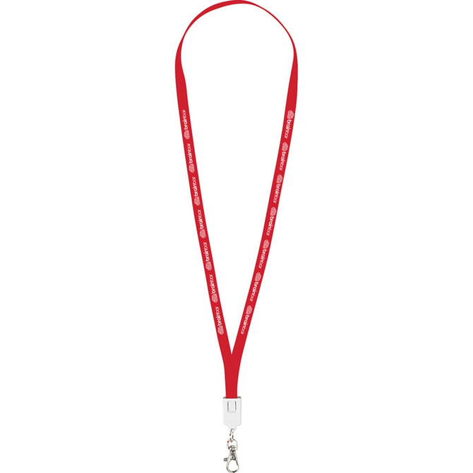 Charging Cable Lanyard with Clips