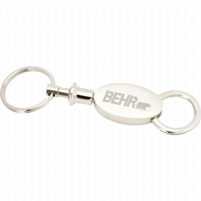 Oval Valet Key Ring