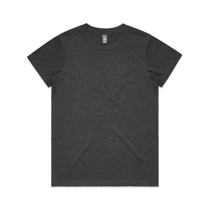 A dark grey t-shirt with a classic crew neck and short sleeves. It features a small logo on the interior tag.