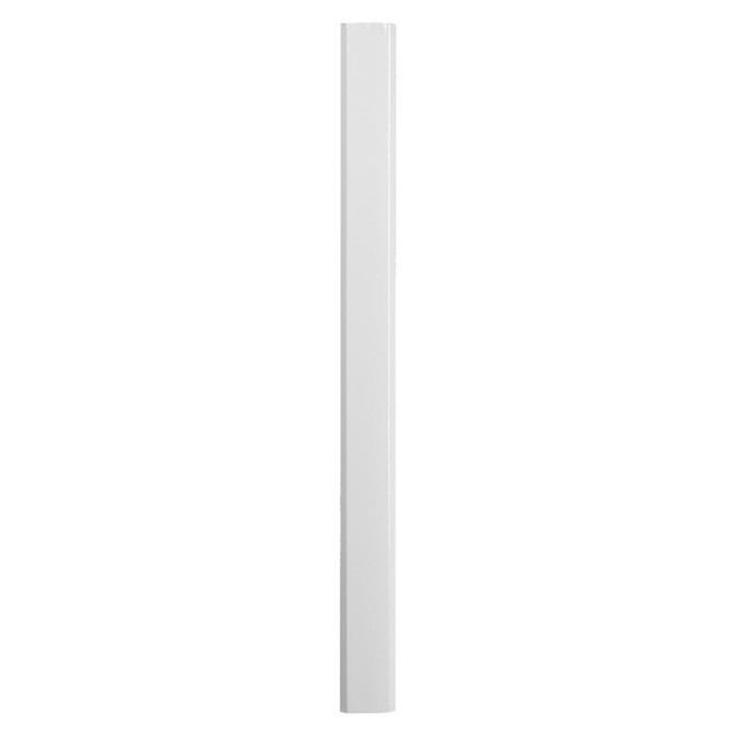 A grey carpenter pencil with a rectangular shape, featuring a branding logo.