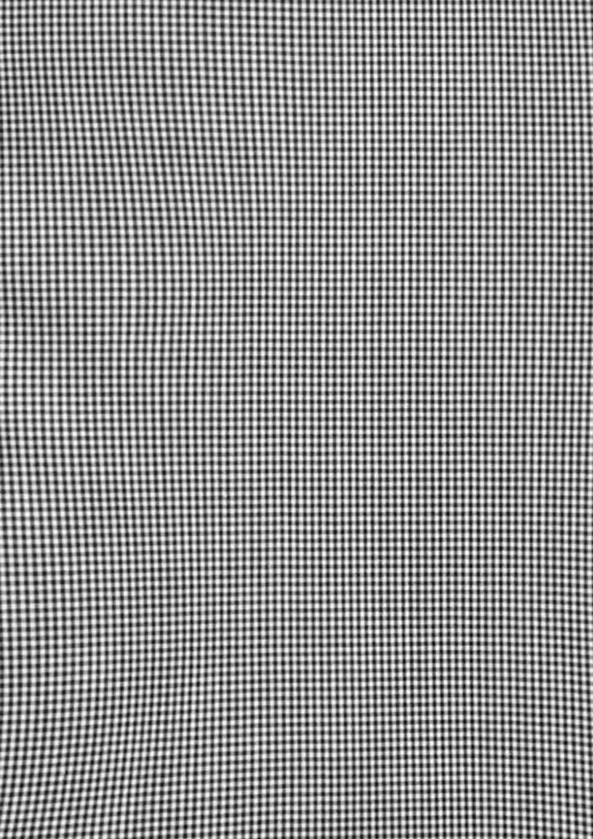 A close-up view of a black and white check pattern fabric used for the Men's Edge Long Sleeve Shirt.