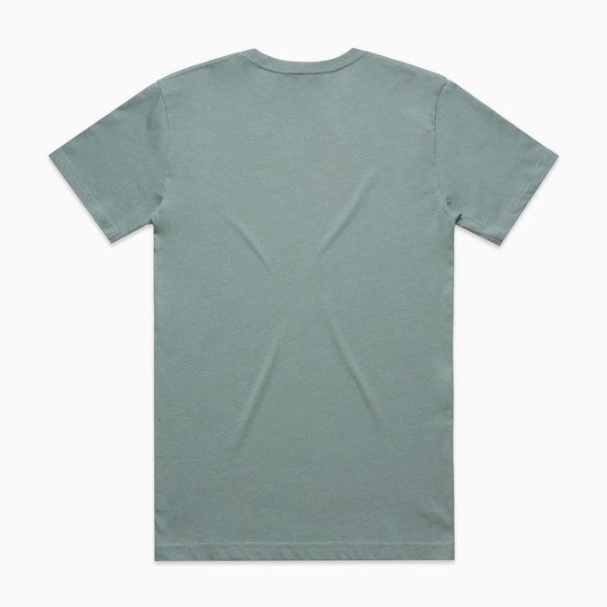A green Block Tee t-shirt with a classic crew neck design, featuring a plain back and no visible graphics.