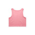 A pink crop singlet with a simple design and no visible logos or branding.
