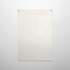 A large white canvas flag with reinforced grommets at the top for displaying or mounting.