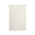 A large cream-coloured canvas flag with metal eyelets for easy hanging. It features a simple design.