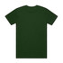 A green Block Tubular Tee, featuring a simple design and a logo on the back.