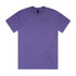 A purple heavy faded tee with a classic crew neck design and short sleeves. It features a logo on the label.