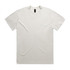 A light grey T-shirt featuring a relaxed fit and a tag inside the collar. It has a simple design and a logo.