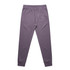 Premium track pants in a soft purple colour with an elastic waistband and cuffs at the ankles. Features a logo.