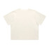 A cream-coloured crop tee with a relaxed fit, featuring a plain back and a small logo.