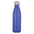 A drink bottle in a vibrant blue shade with a sleek, insulated metal design and a silver-coloured lid.