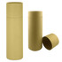 A drink bottle gift tube in a beige colour, featuring a cylindrical shape with a removable lid.