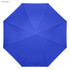 A royal blue inverted umbrella with an octagonal design, featuring a central button and no visible logos.