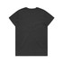 A black T-shirt with a simple, unadorned back. The shirt has short sleeves and a standard fit.
