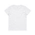 A plain white Kids Staple Tee featuring a simple design. The shirt has a logo on the back.
