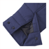 A navy insulated shacket featuring a quilted design and button detailing on the cuffs.