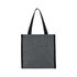 A cooler bag in dark grey with black accents, featuring a front pocket and adjustable straps.