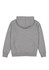 A grey women's everyday hoodie featuring a drawstring hood and a plain back design, with a logo present.
