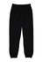 Women’s track pants in black featuring an elastic waistband and cuffs, with a drawstring and branding.