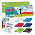 A collection of active cooling towels in various colours, displayed with a branded pouch and a promotional banner.