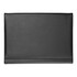 A black A4 expandable file portfolio with a smooth finish and a simple design, featuring a logo.