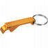 An orange aluminium bottle opener with a keyring attachment, featuring a sleek and minimalist design.