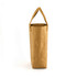 A kraft paper wine carry bag in a natural brown colour, featuring a sturdy handle and a simple design.