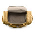 A tan Kraft paper duffle bag with a large opening, featuring a smooth interior lining and sturdy handles.