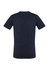 A men's vintage tee in navy blue with short sleeves, featuring a plain back design and a logo.