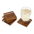 Graze Wood and Metal Coaster Set