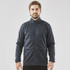 Men's Yosemite Full Zip Fleece Jacket in dark grey featuring a zip closure and stand-up collar. Includes a logo.