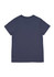 A navy blue women's short sleeve tee featuring a simple design and a logo.