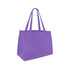 A medium non-woven tote in a solid purple colour with two shoulder straps and no visible branding.