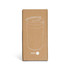 A coffee cup in a brown cardboard box, featuring a minimalist design and a lid, in a white colour.