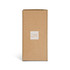 A rectangular cardboard box with a logo on the front, featuring a neutral brown colour and a simple design.