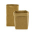 A large kraft paper storage bag in a brown colour, featuring a simple design with a foldable top.