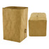 A large, brown kraft paper storage bag with a simple, rectangular design and a visible logo.