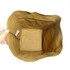 A large, brown Kraft paper storage bag with a soft, textured finish and an interior compartment.