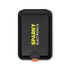 A black phone wallet featuring a logo, designed to hold cards and small items securely.