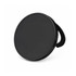 A black magnetic phone and watch charger with a stand, featuring a sleek circular design.