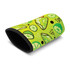 A drink bottle sleeve in vibrant green, featuring a lime pattern, designed for medium-sized drinkware.